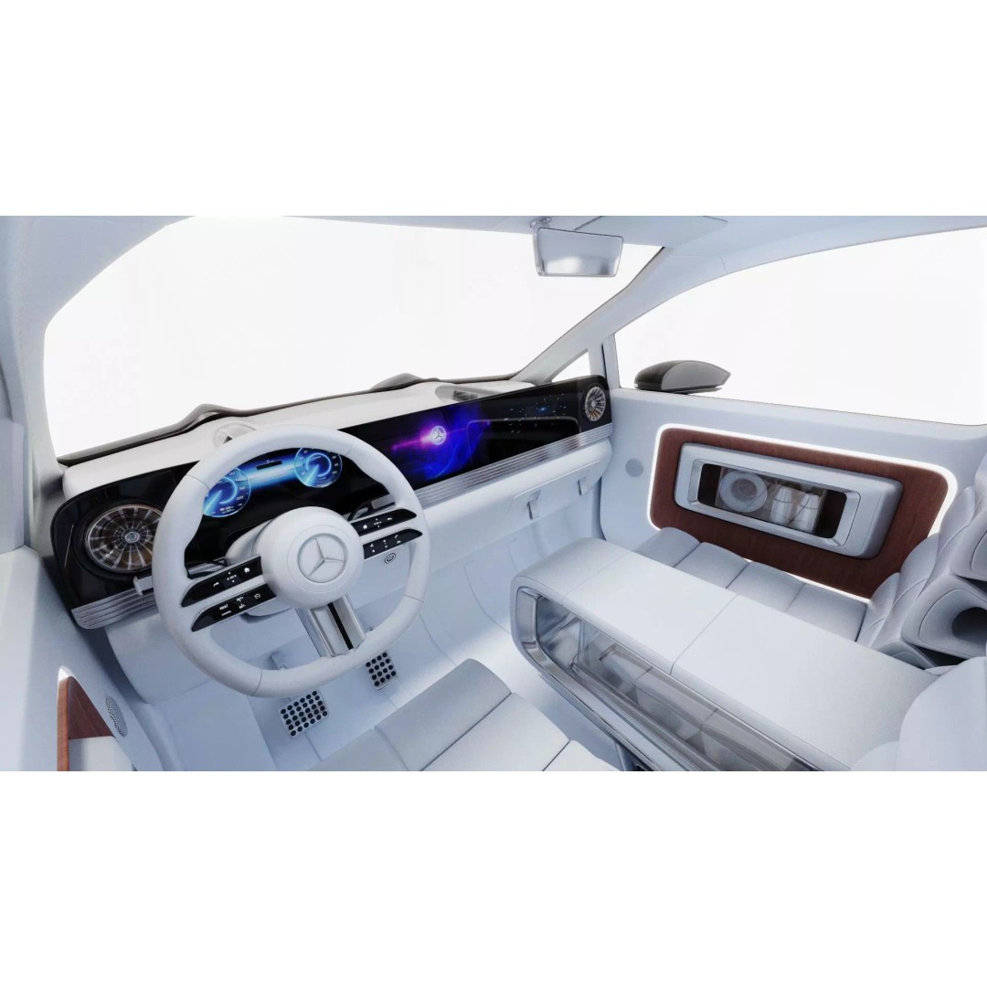 Mercedes-Benz Vision V Concept 2025 3D Model – Detailed High Poly Car Asset - View 15