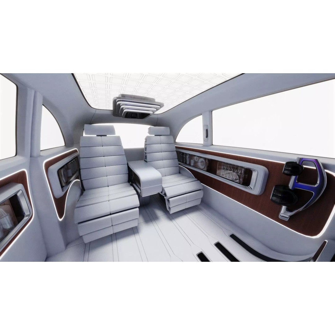 Mercedes-Benz Vision V Concept 2025 3D Model – Detailed High Poly Car Asset - View 17