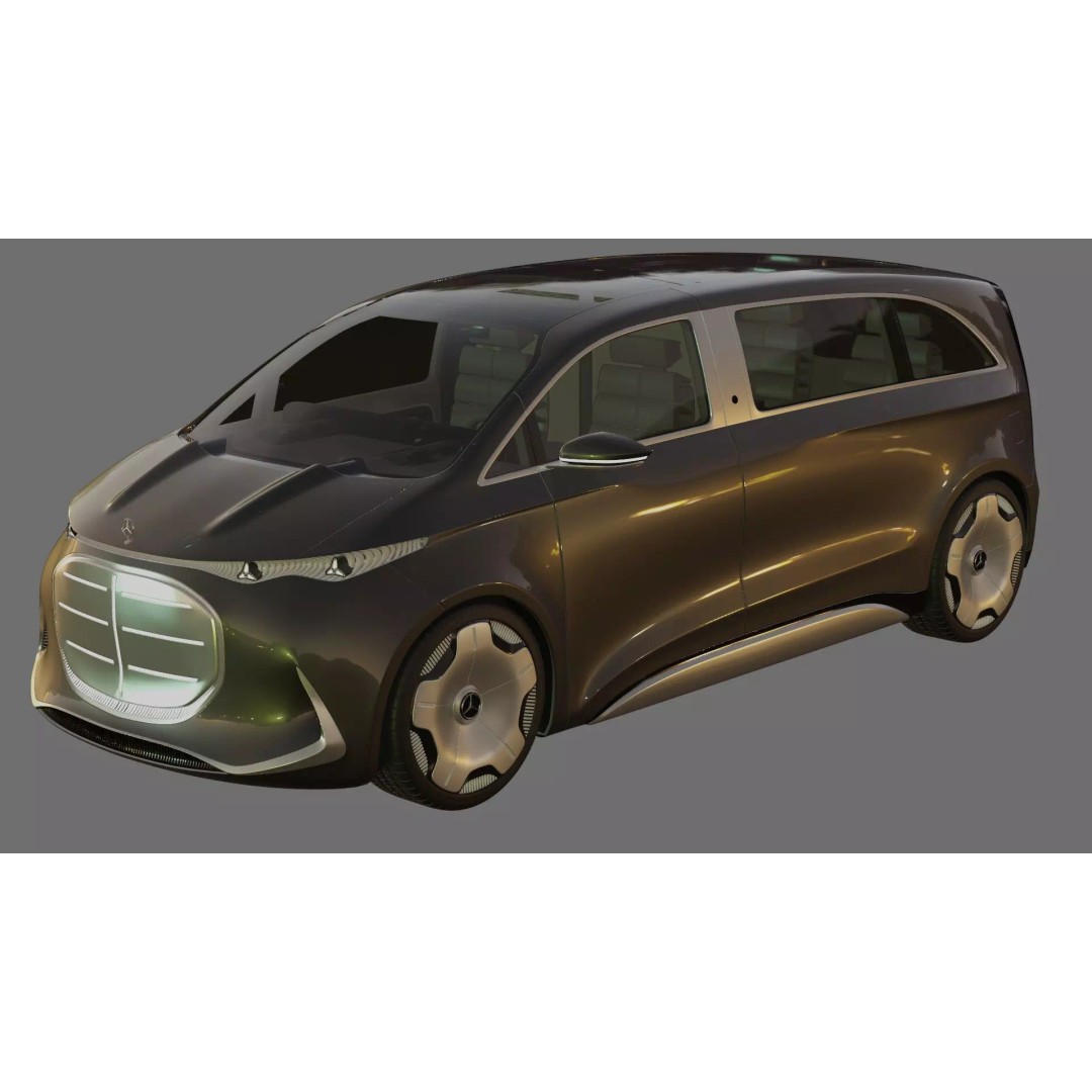 Mercedes-Benz Vision V Concept 2025 3D Model – Detailed High Poly Car Asset - View 21