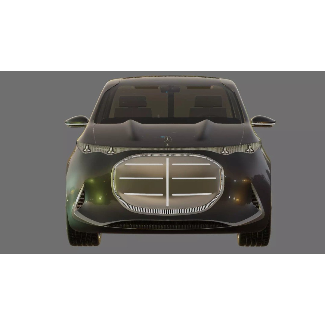Mercedes-Benz Vision V Concept 2025 3D Model – Detailed High Poly Car Asset - View 24