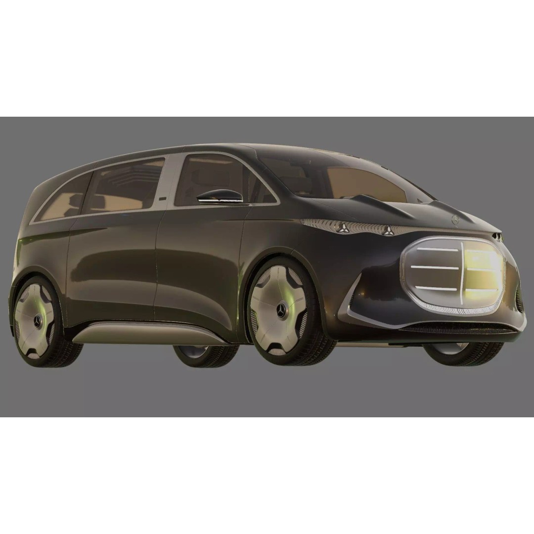 Mercedes-Benz Vision V Concept 2025 3D Model – Detailed High Poly Car Asset - View 26