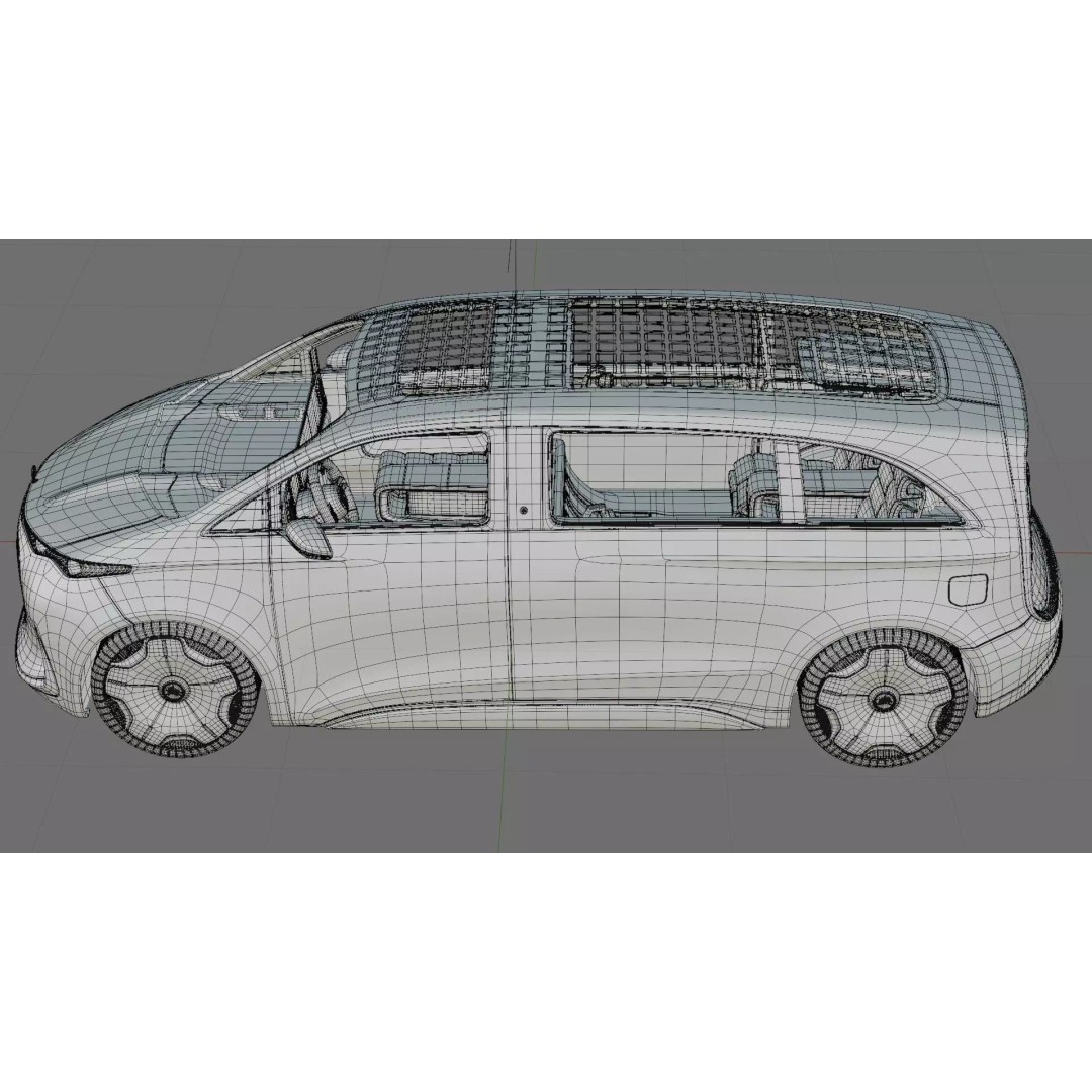 Mercedes-Benz Vision V Concept 2025 3D Model – Detailed High Poly Car Asset - View 37