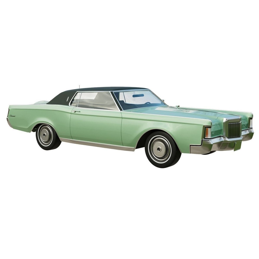 1971 Lincoln Continental Mark III 3D Model – High Poly PBR Asset, FBX, OBJ - View 4