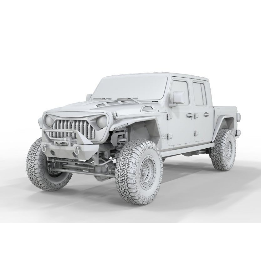 Jeep Gladiator 2020 TX American Custom 3D Model – High Poly Game Asset, FBX, OBJ, Blender - View 18