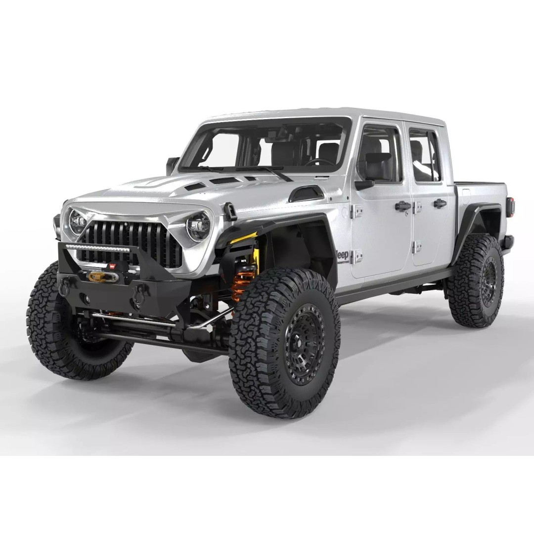 Jeep Gladiator 2020 TX American Custom 3D Model – High Poly Game Asset, FBX, OBJ, Blender - View 2