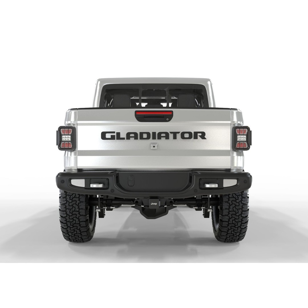 Jeep Gladiator 2020 TX American Custom 3D Model – High Poly Game Asset, FBX, OBJ, Blender - View 5