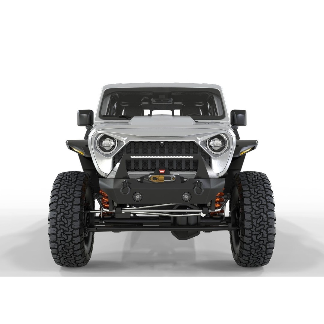 Jeep Gladiator 2020 TX American Custom 3D Model – High Poly Game Asset, FBX, OBJ, Blender - View 6