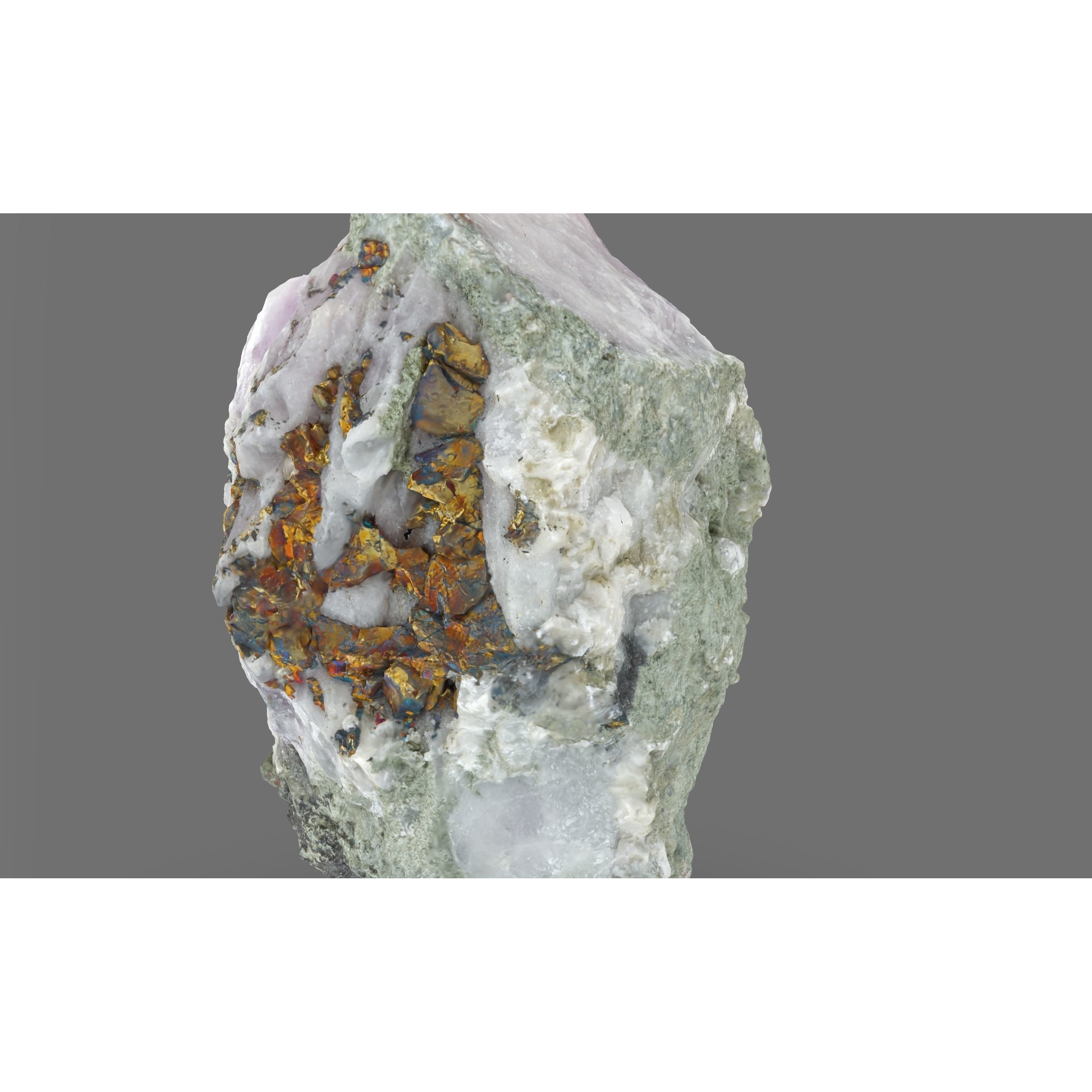 Amethyst with Chalcopyrite - Low-Poly Game-Ready 3D Model - View 3