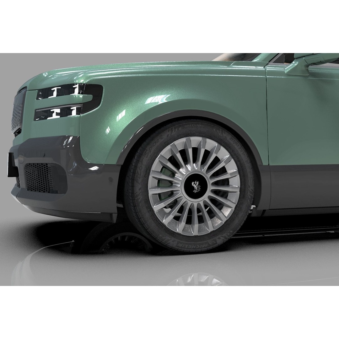 Toyota Century SUV 2024 3D Model – High Poly Interior, FBX, OBJ, Blender - View 13