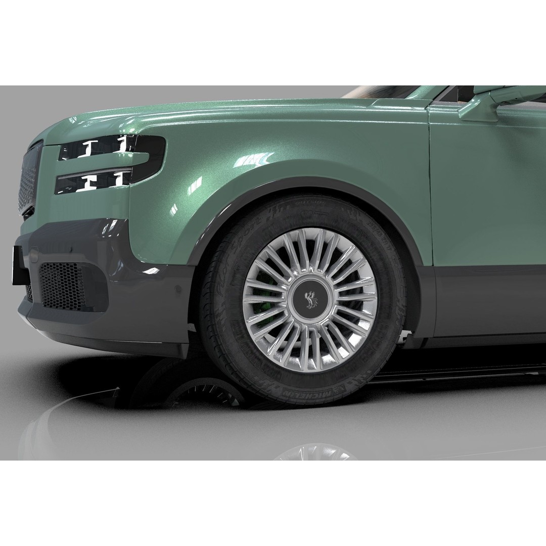 Toyota Century SUV 2024 3D Model – High Poly Interior, FBX, OBJ, Blender - View 14
