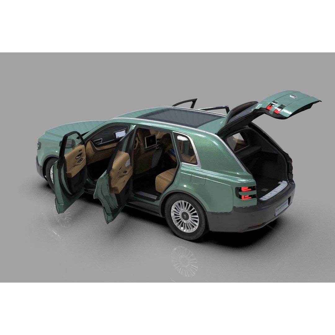 Toyota Century SUV 2024 3D Model – High Poly Interior, FBX, OBJ, Blender - View 17
