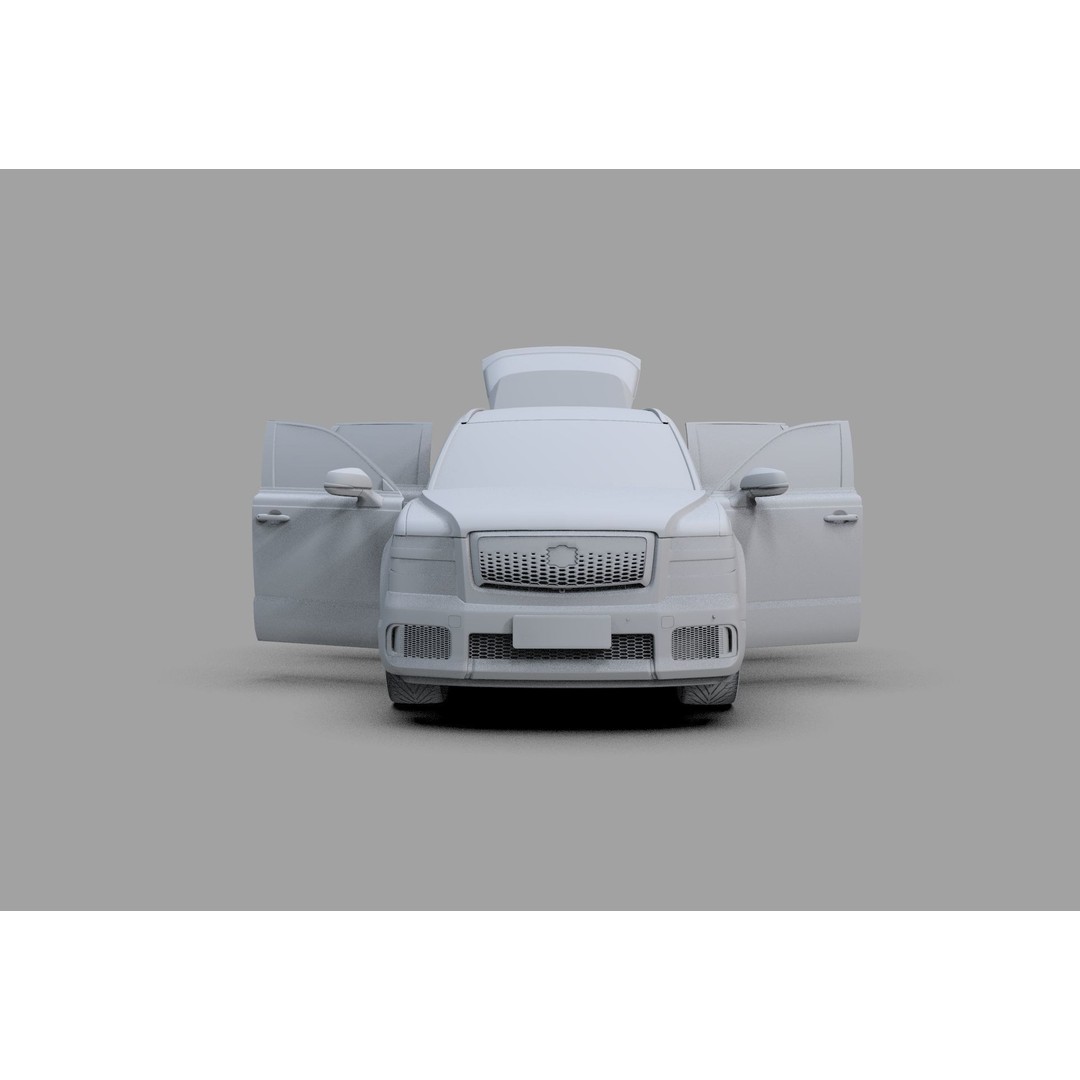 Toyota Century SUV 2024 3D Model – High Poly Interior, FBX, OBJ, Blender - View 37