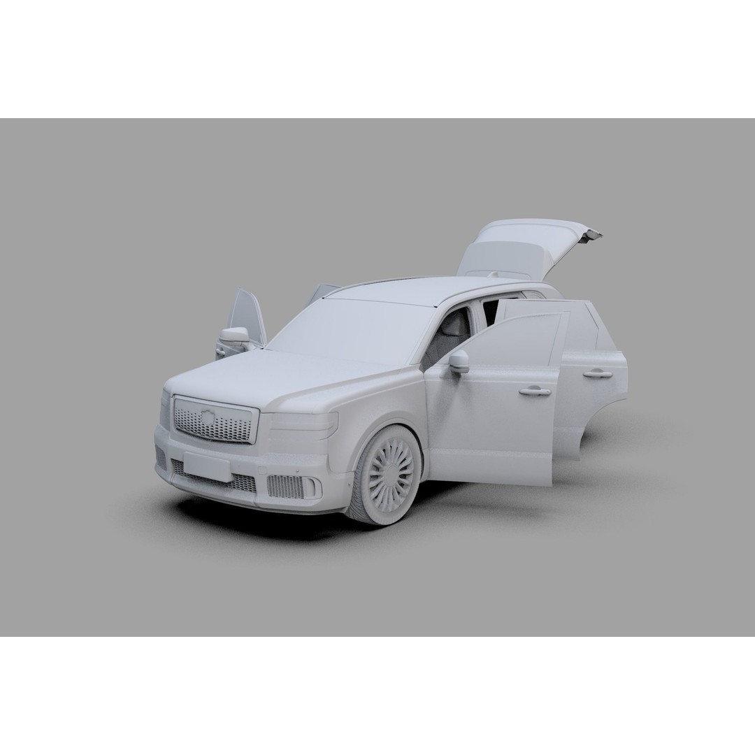 Toyota Century SUV 2024 3D Model – High Poly Interior, FBX, OBJ, Blender - View 38