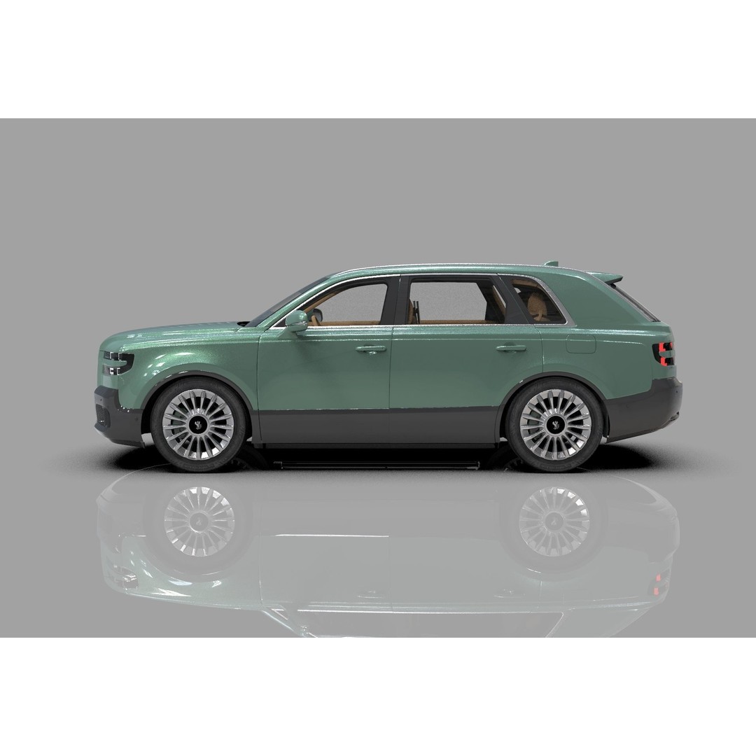 Toyota Century SUV 2024 3D Model – High Poly Interior, FBX, OBJ, Blender - View 4