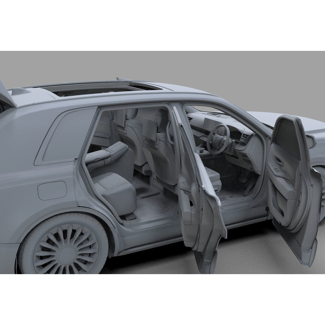 Toyota Century SUV 2024 3D Model – High Poly Interior, FBX, OBJ, Blender - View 40