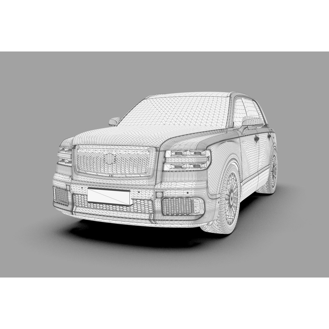 Toyota Century SUV 2024 3D Model – High Poly Interior, FBX, OBJ, Blender - View 44