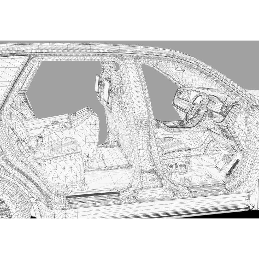 Toyota Century SUV 2024 3D Model – High Poly Interior, FBX, OBJ, Blender - View 51