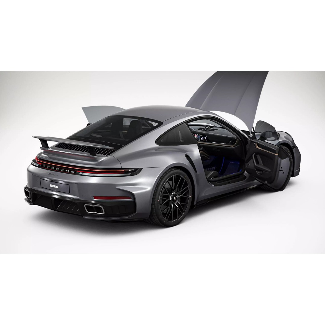 2026 Porsche 911 Turbo S 3D Model – High Poly Game Ready Asset, FBX - View 14