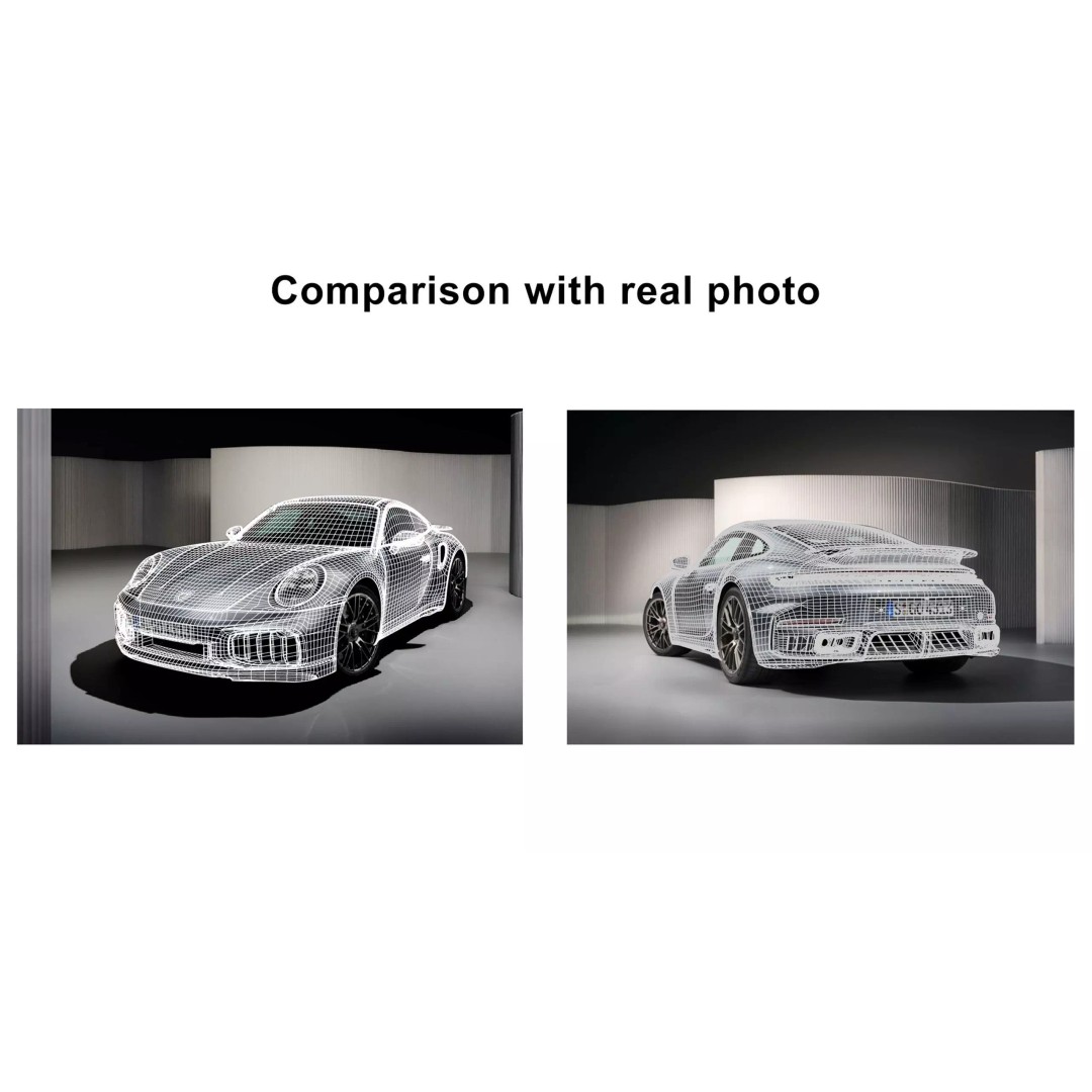 2026 Porsche 911 Turbo S 3D Model – High Poly Game Ready Asset, FBX - View 28