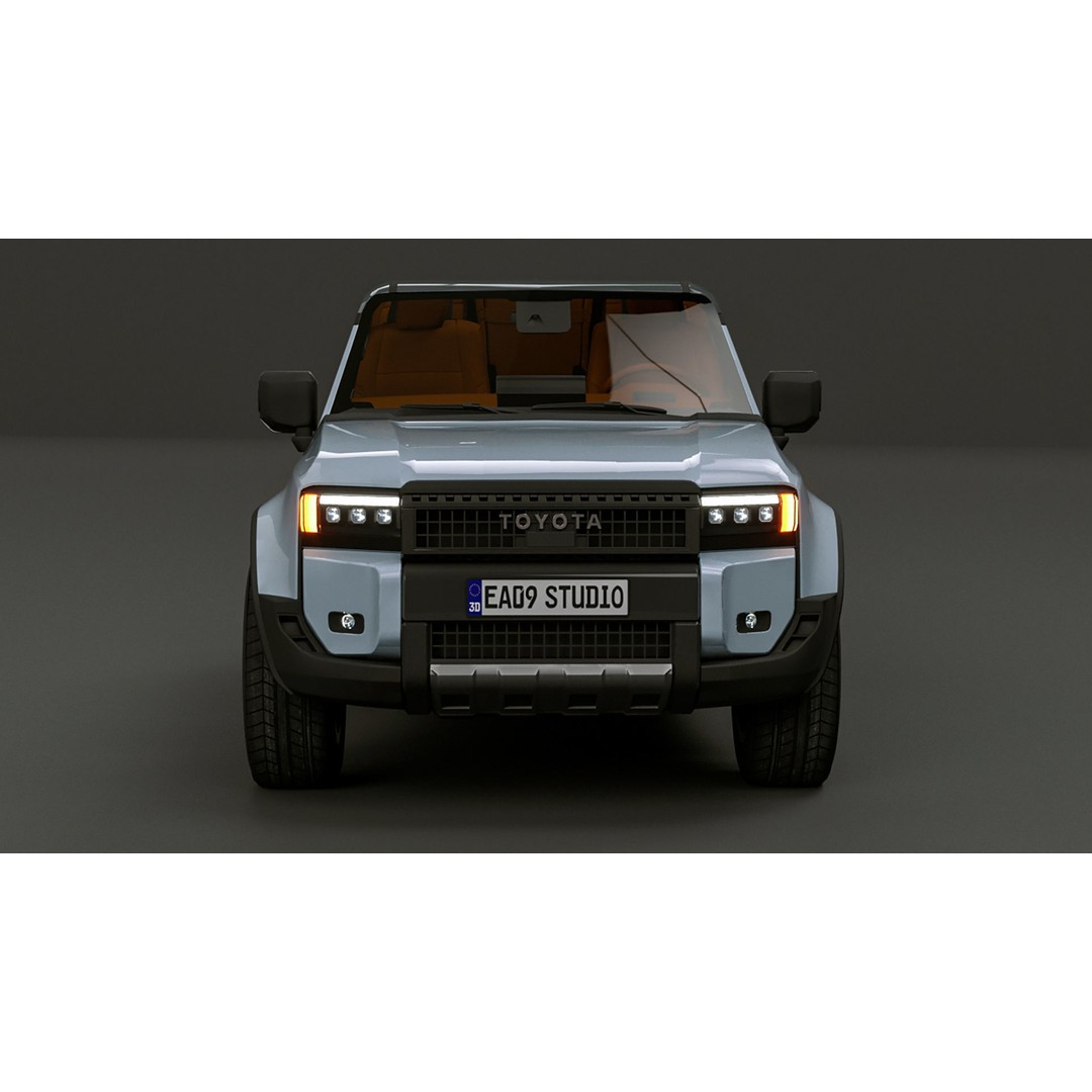 2024 Toyota Prado 3D Model – High Poly Game-Ready Asset, OBJ, C4D - View 7