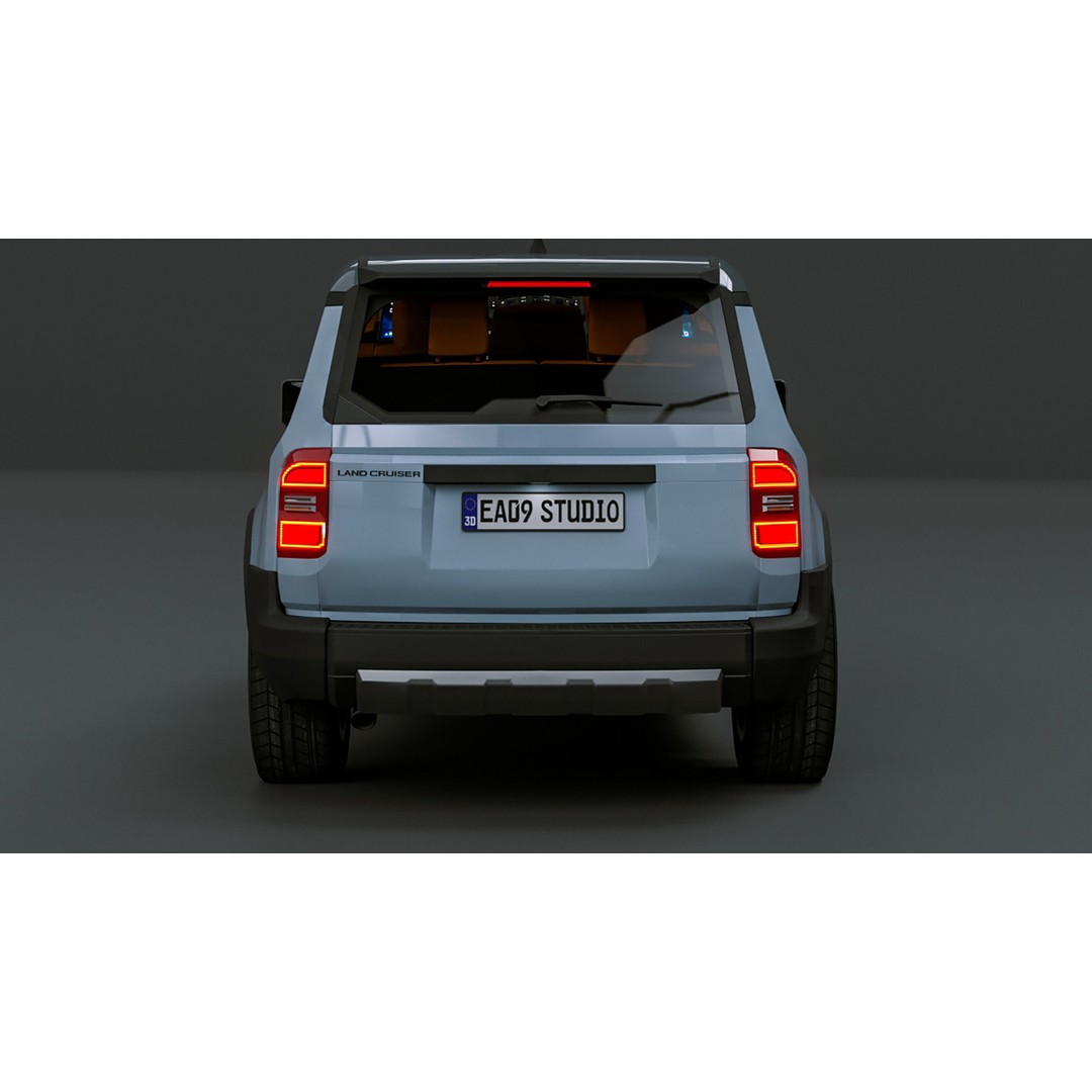 2024 Toyota Prado 3D Model – High Poly Game-Ready Asset, OBJ, C4D - View 8