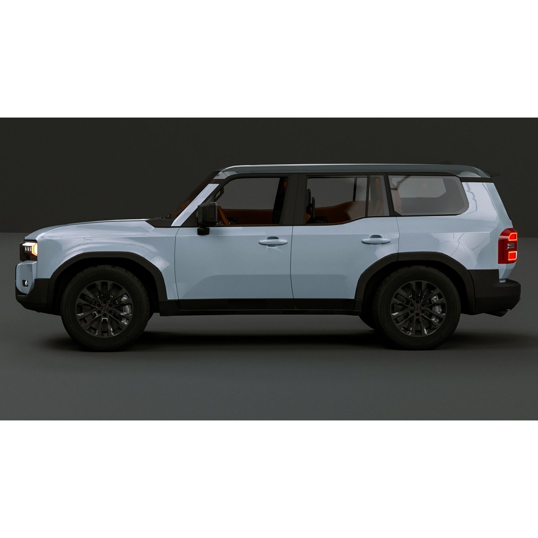 2024 Toyota Prado 3D Model – High Poly Game-Ready Asset, OBJ, C4D - View 9