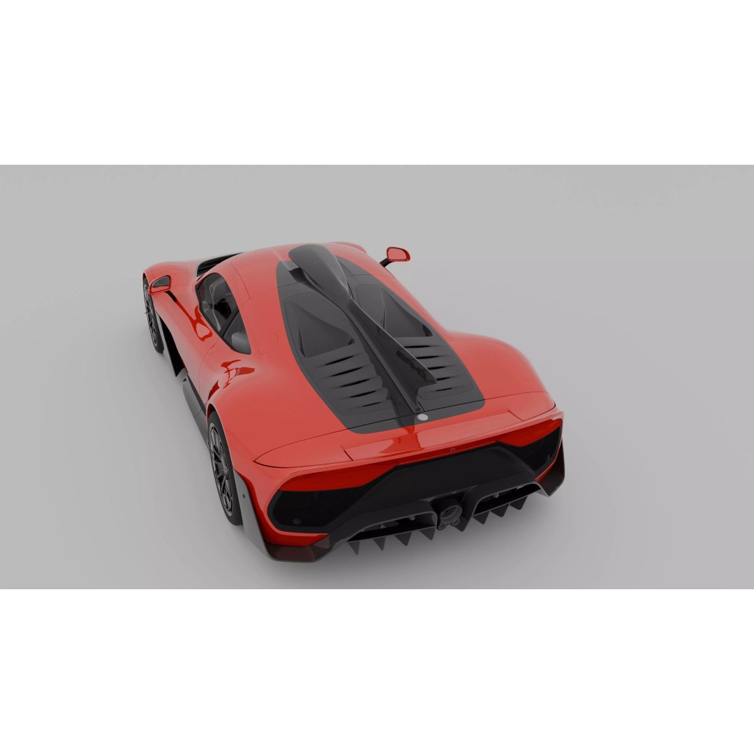 Mercedes-AMG One 3D Model – Hypercar with Photorealistic Textures, FBX/OBJ - View 10