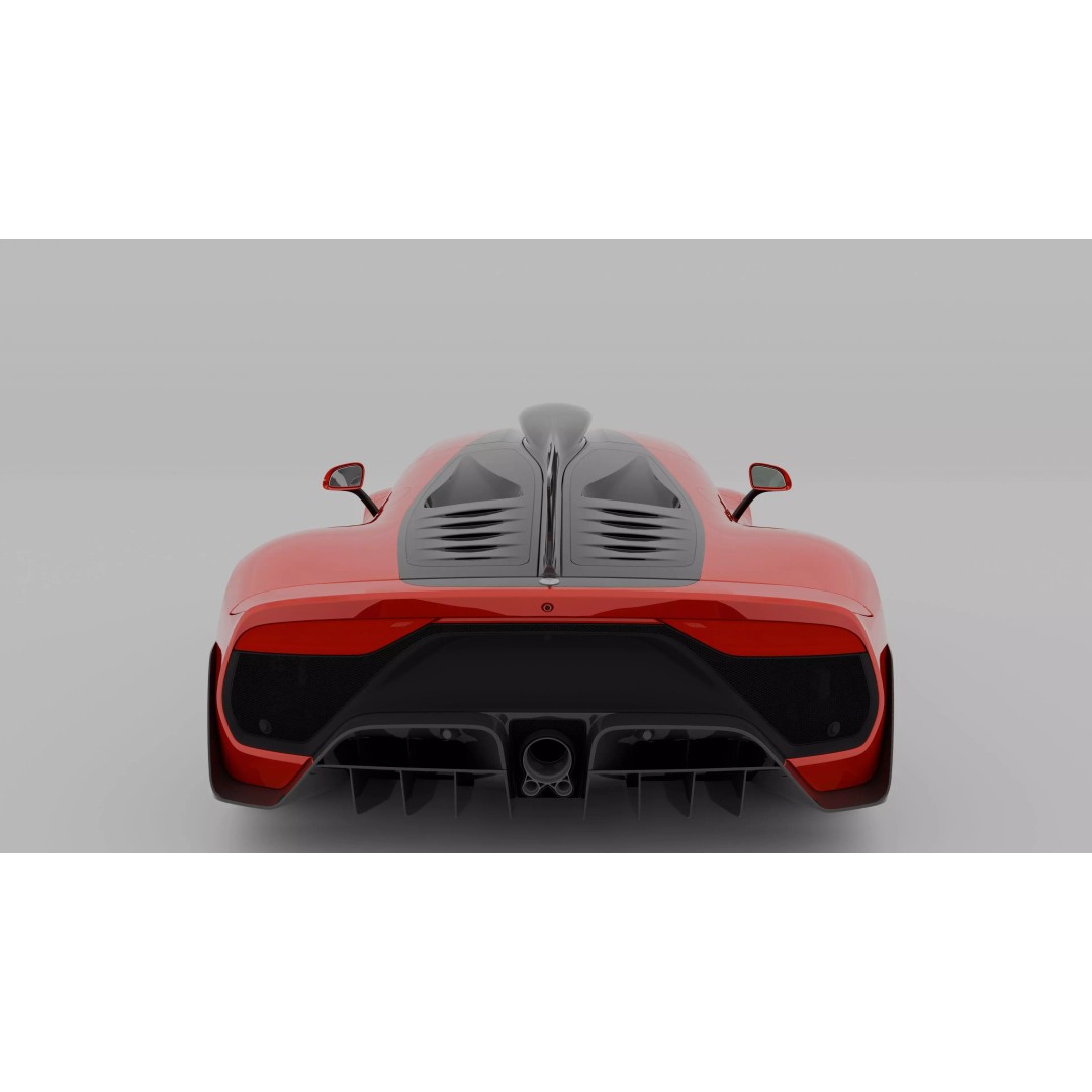 Mercedes-AMG One 3D Model – Hypercar with Photorealistic Textures, FBX/OBJ - View 11