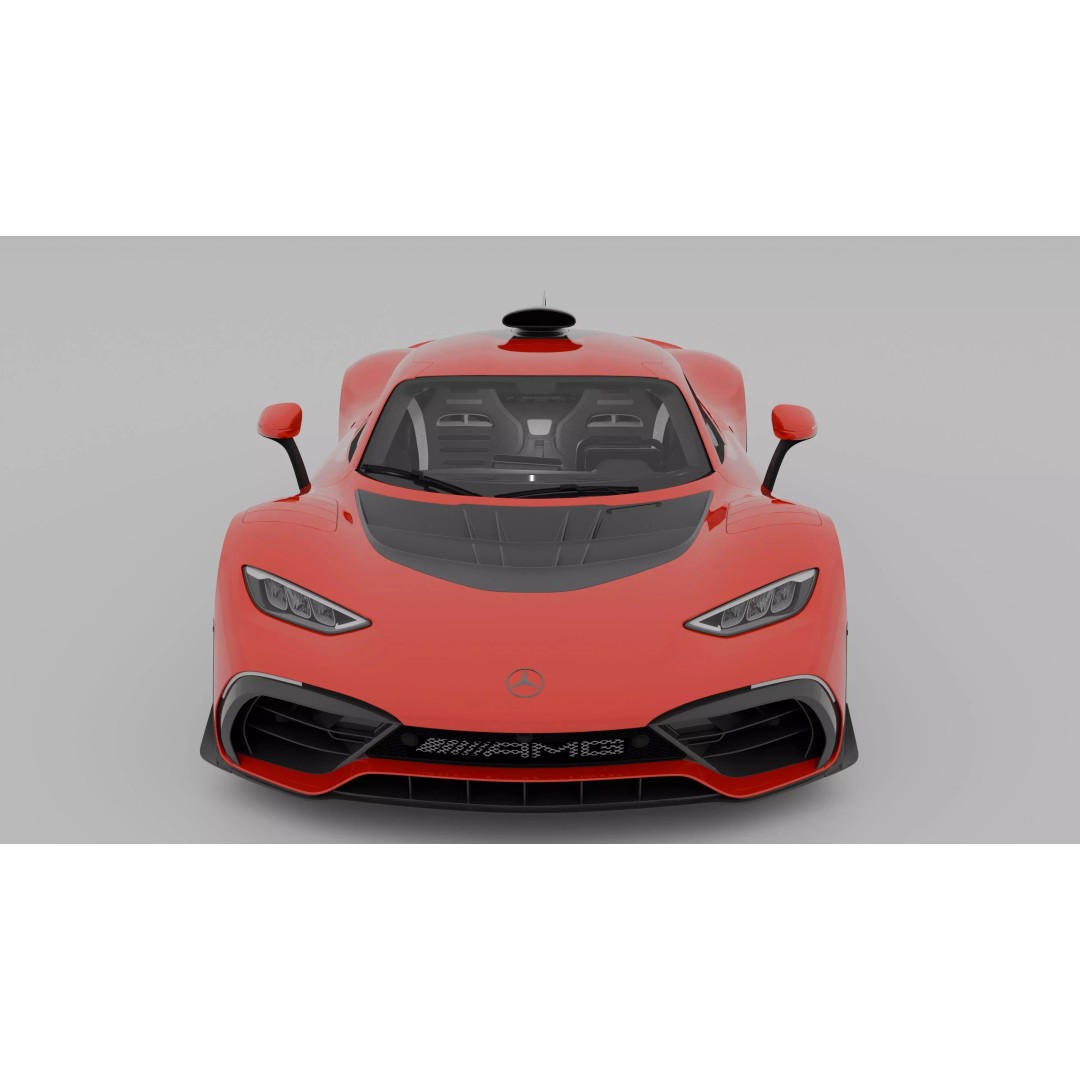 Mercedes-AMG One 3D Model – Hypercar with Photorealistic Textures, FBX/OBJ - View 5