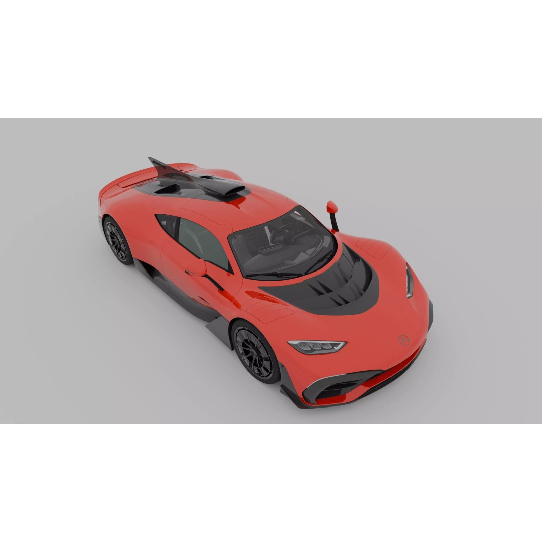Mercedes-AMG One 3D Model – Hypercar with Photorealistic Textures, FBX/OBJ - View 8
