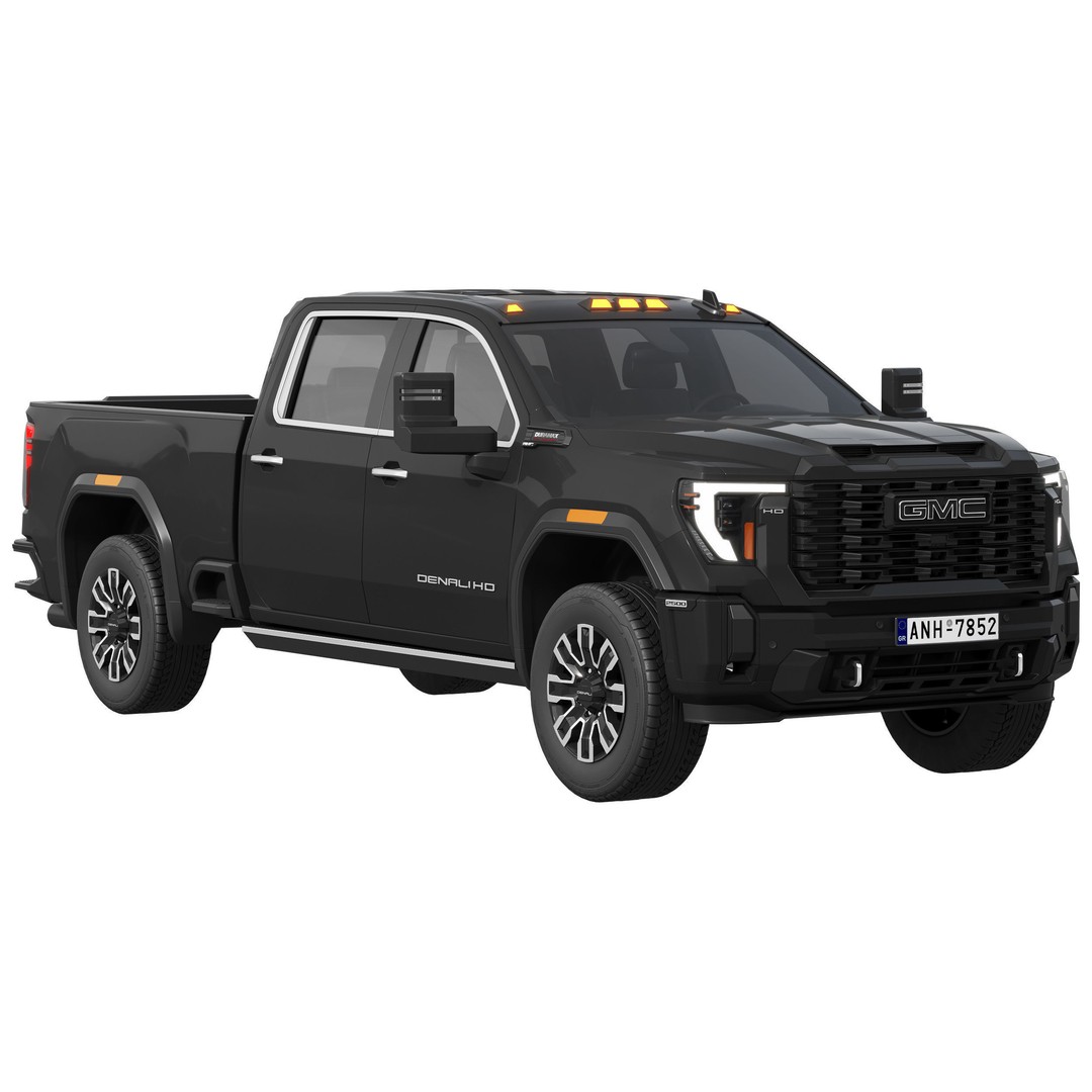 GMC Sierra Denali 2500HD 2025 3D Model – High Poly Game Asset, FBX - View 3