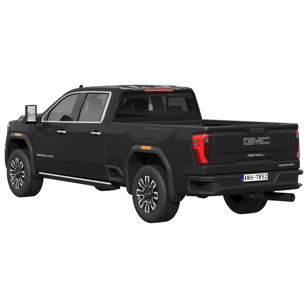 GMC Sierra Denali 2500HD 2025 3D Model – High Poly Game Asset, FBX - View 4