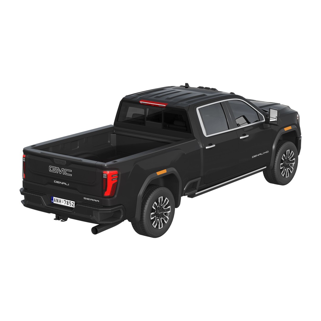 GMC Sierra Denali 2500HD 2025 3D Model – High Poly Game Asset, FBX - View 6
