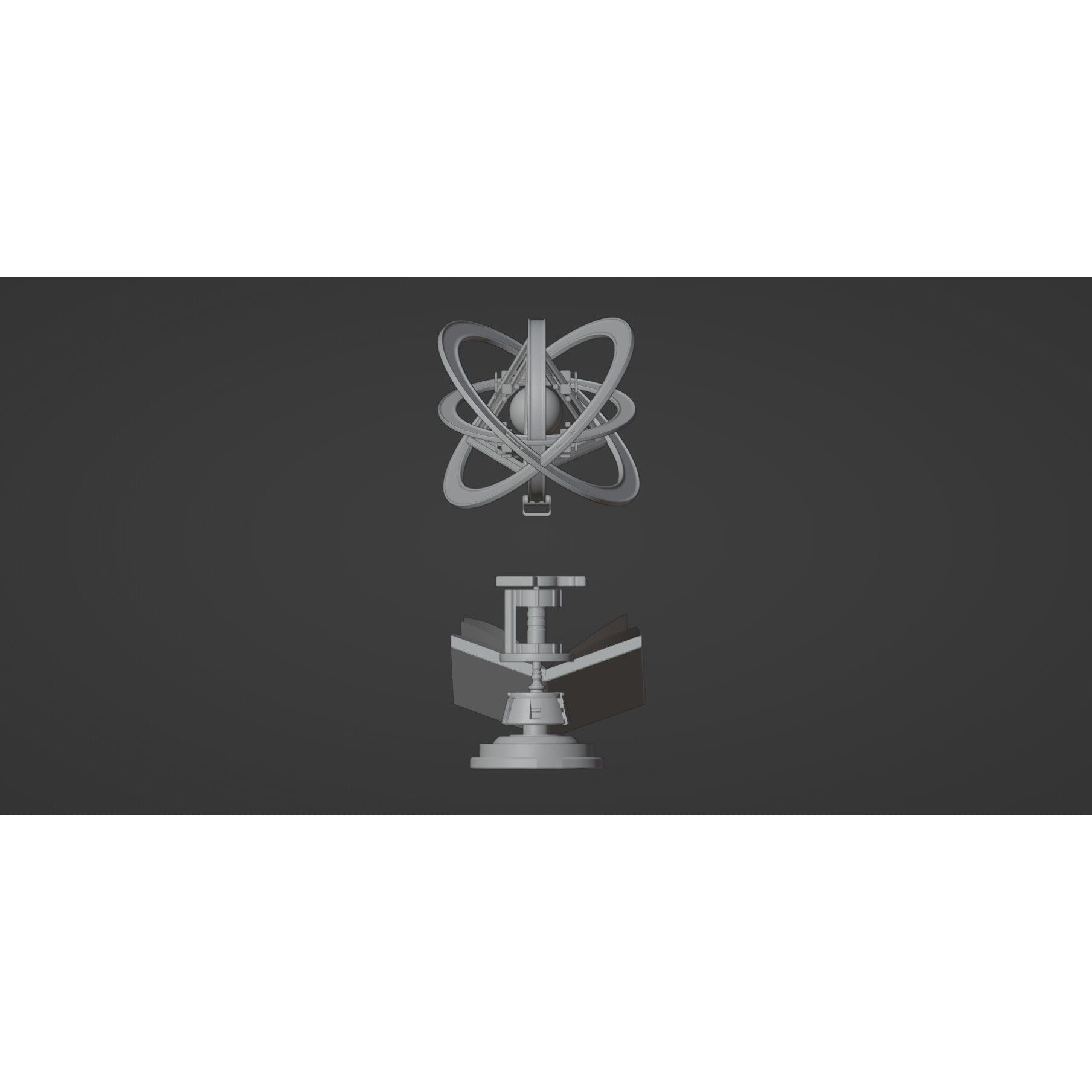 Stylized Fantasy Astrolabe - PBR 3D Model - View 12