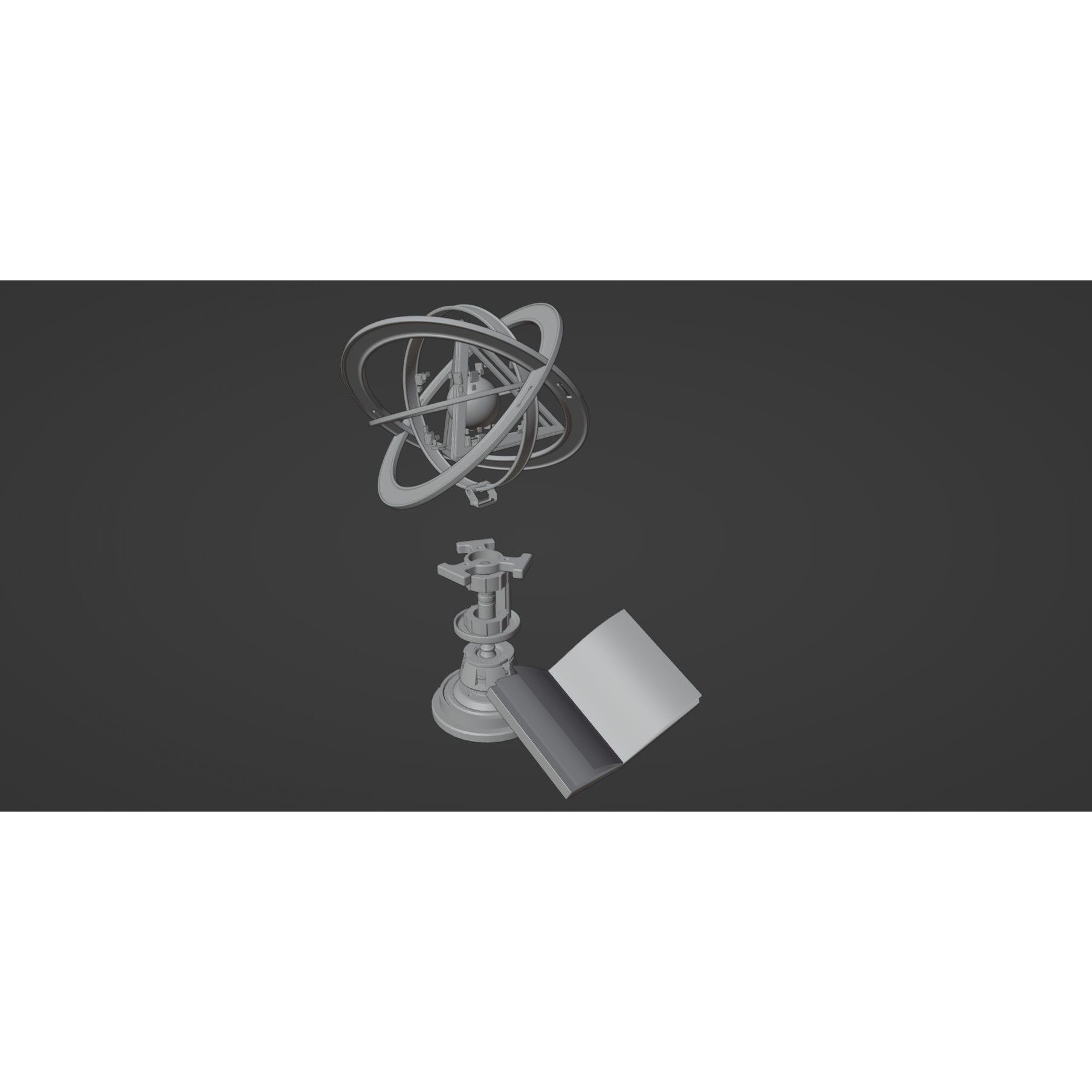 Stylized Fantasy Astrolabe - PBR 3D Model - View 14