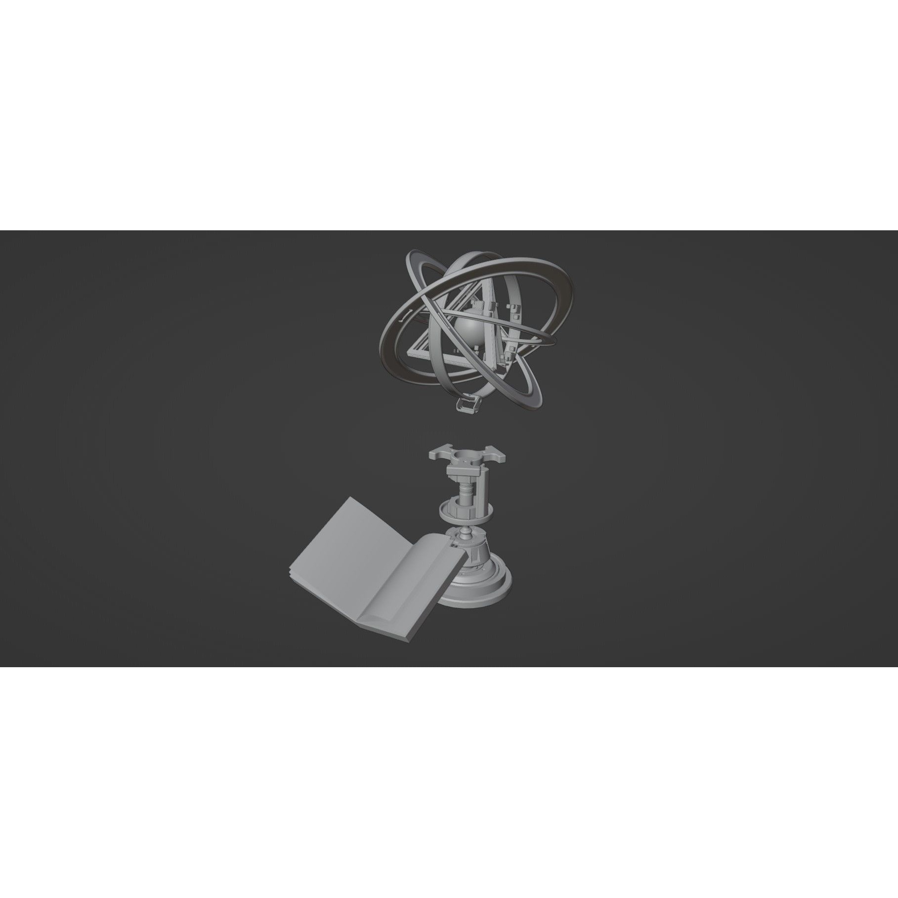 Stylized Fantasy Astrolabe - PBR 3D Model - View 15