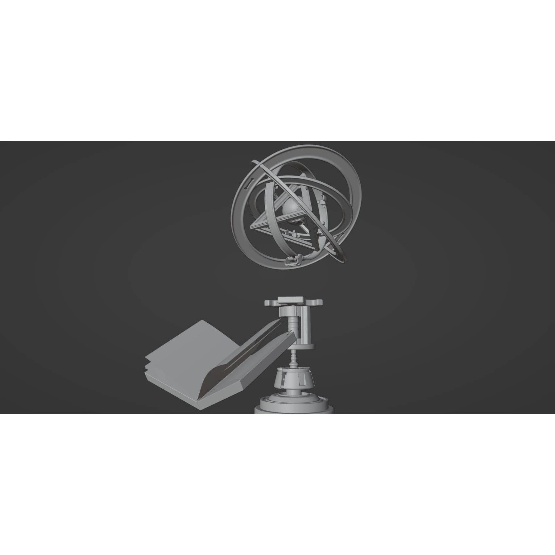 Stylized Fantasy Astrolabe - PBR 3D Model - View 16