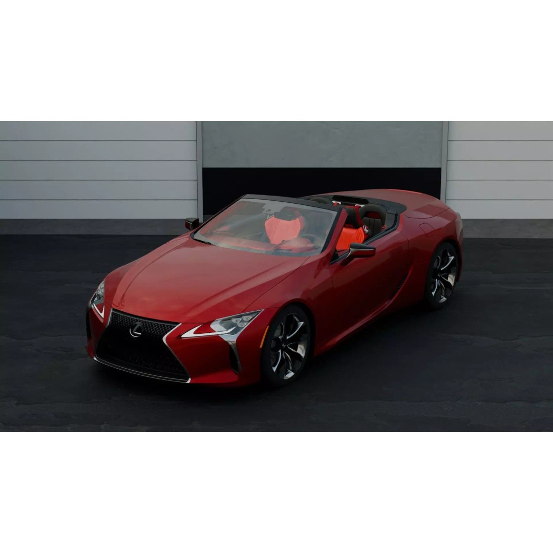 Lexus LC 500 3D Model – High Detail Luxury Car, Game Ready, FBX - View 2