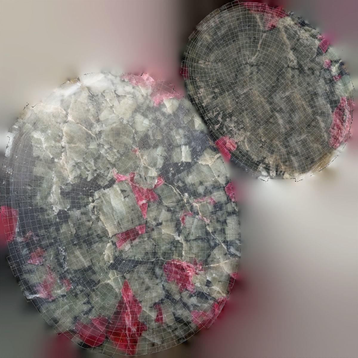 Eudialyte Gemstone - Low-Poly Game-Ready 3D Model