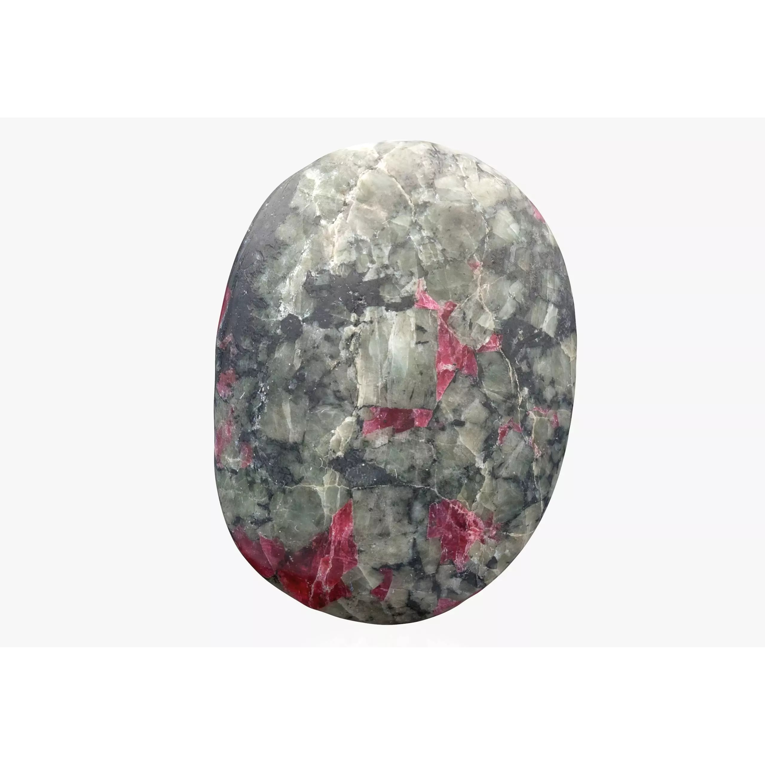 Eudialyte Gemstone - Low-Poly Game-Ready 3D Model - View 2