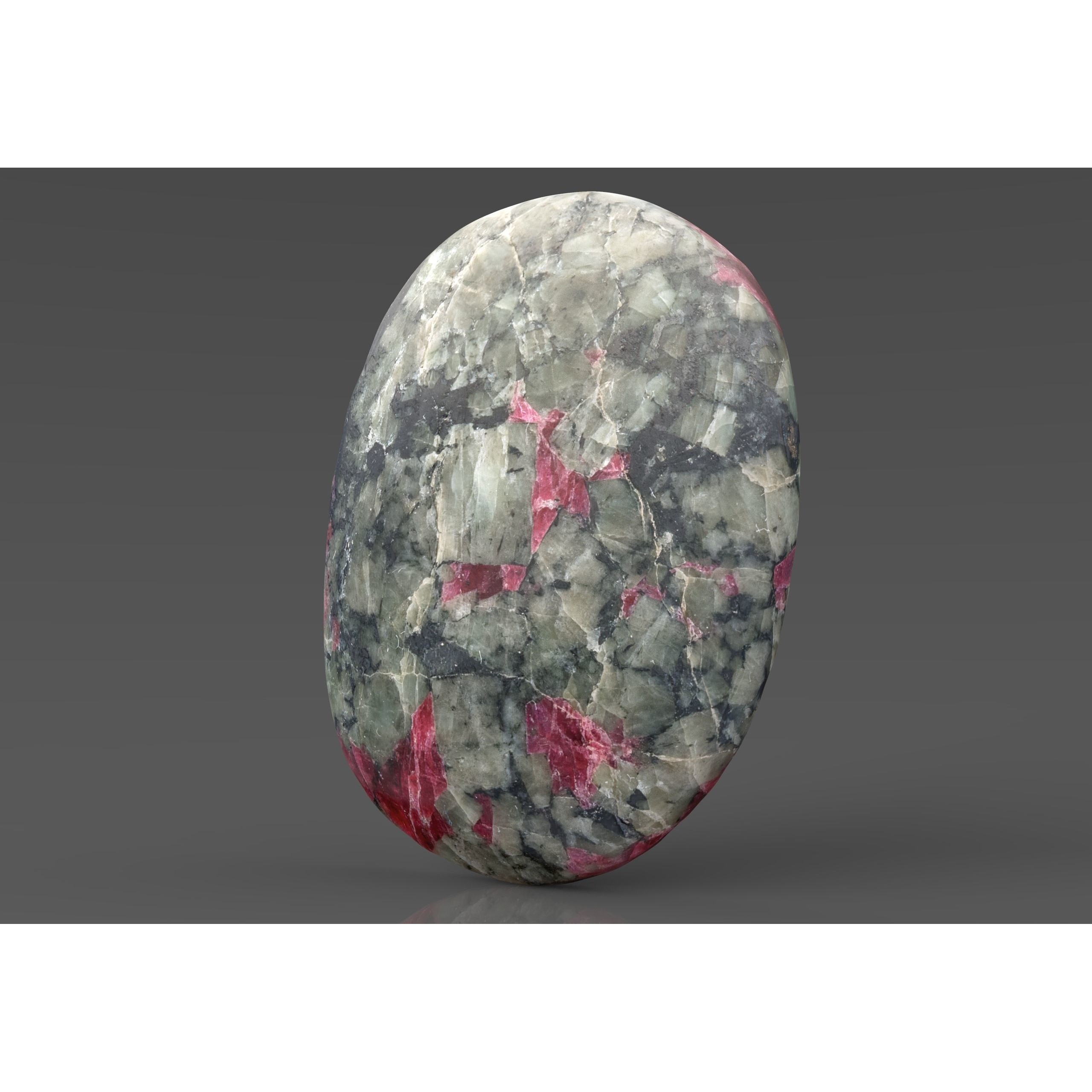 Eudialyte Gemstone - Low-Poly Game-Ready 3D Model - View 3
