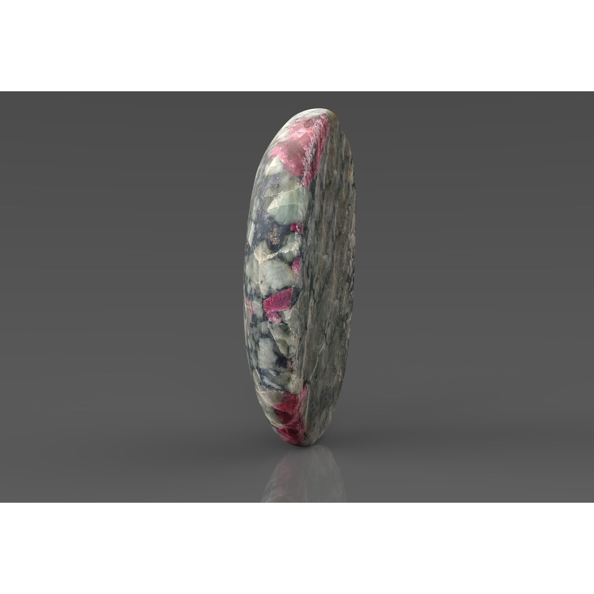 Eudialyte Gemstone - Low-Poly Game-Ready 3D Model - View 4