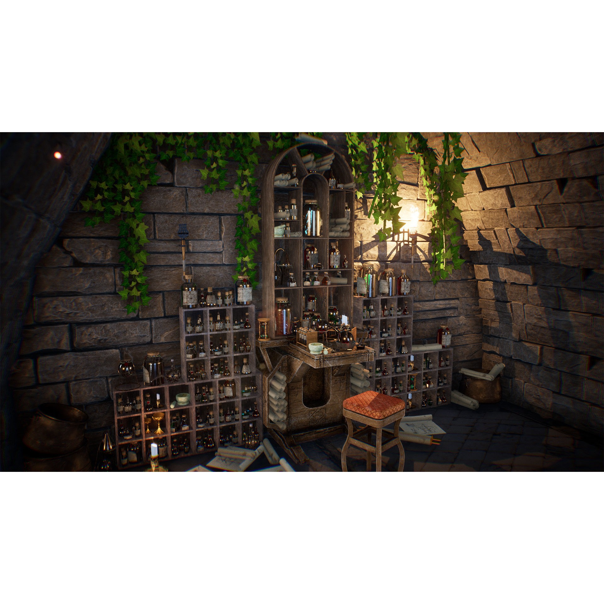 Potion Master - Low-Poly Game-Ready 3D Model - View 10