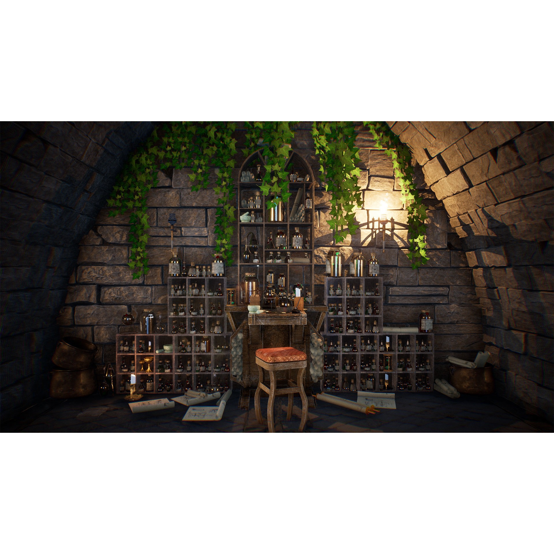 Potion Master - Low-Poly Game-Ready 3D Model - View 13