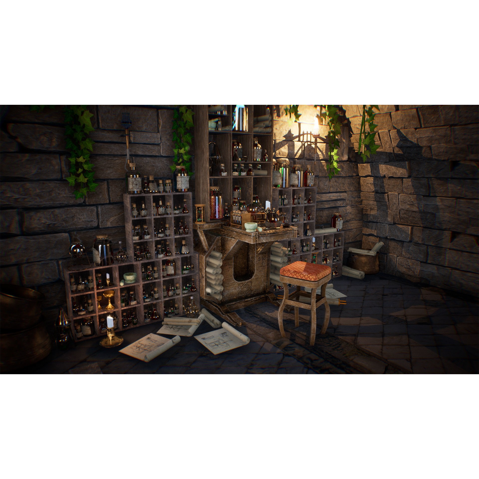 Potion Master - Low-Poly Game-Ready 3D Model - View 15