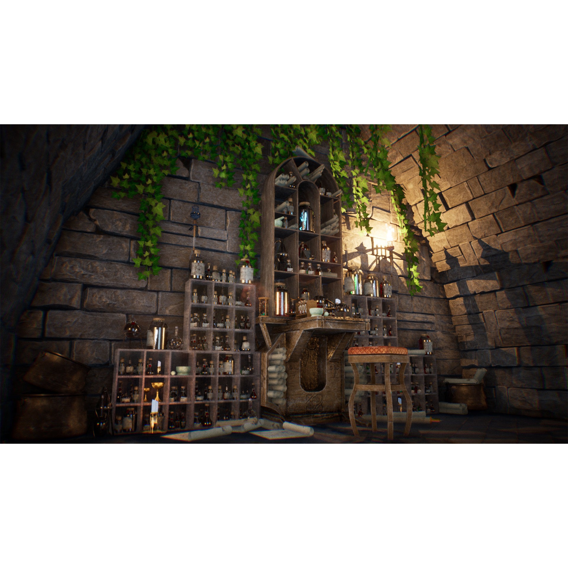 Potion Master - Low-Poly Game-Ready 3D Model - View 16