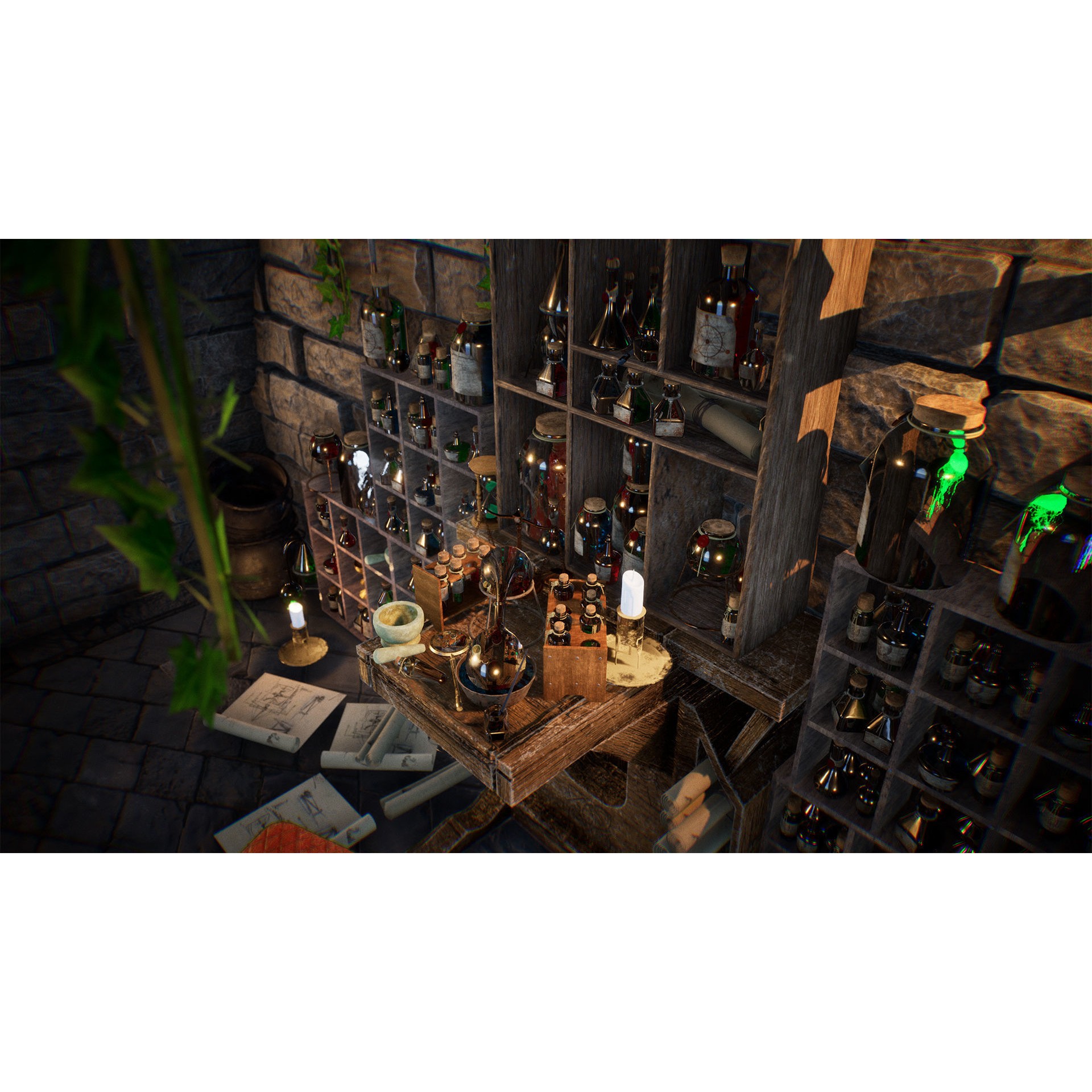 Potion Master - Low-Poly Game-Ready 3D Model - View 3