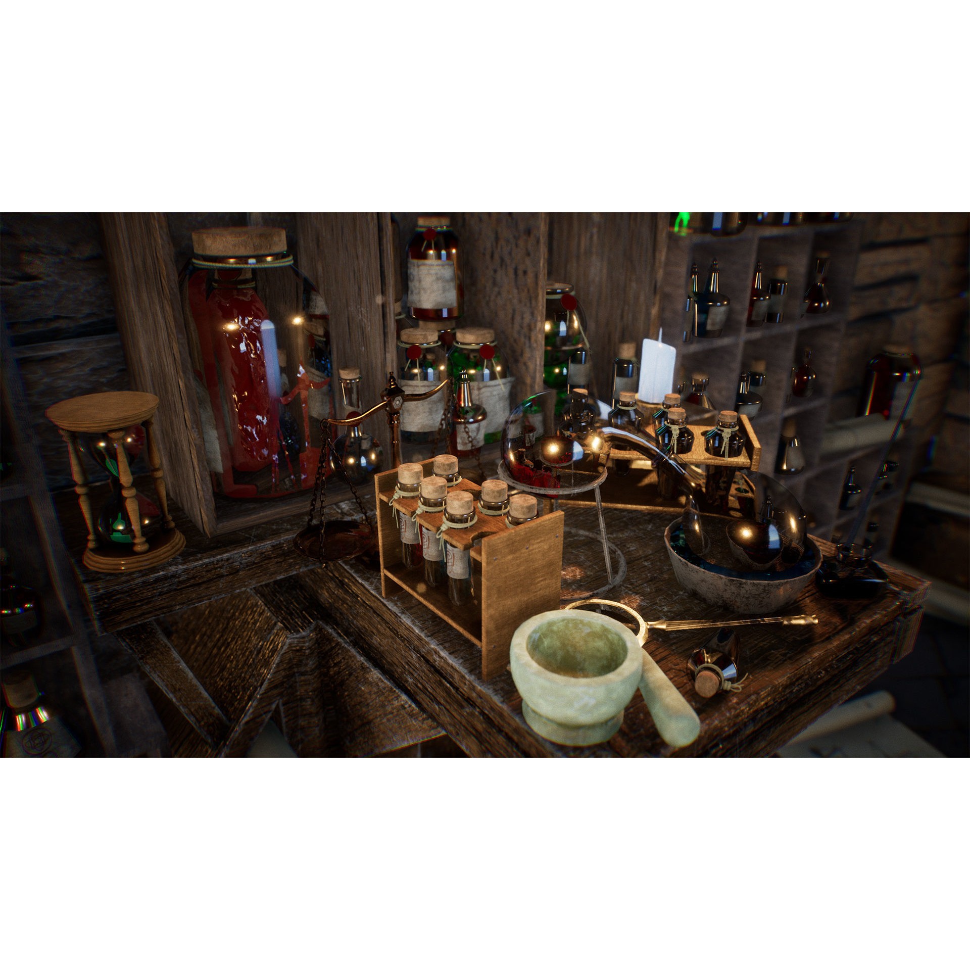 Potion Master - Low-Poly Game-Ready 3D Model - View 8