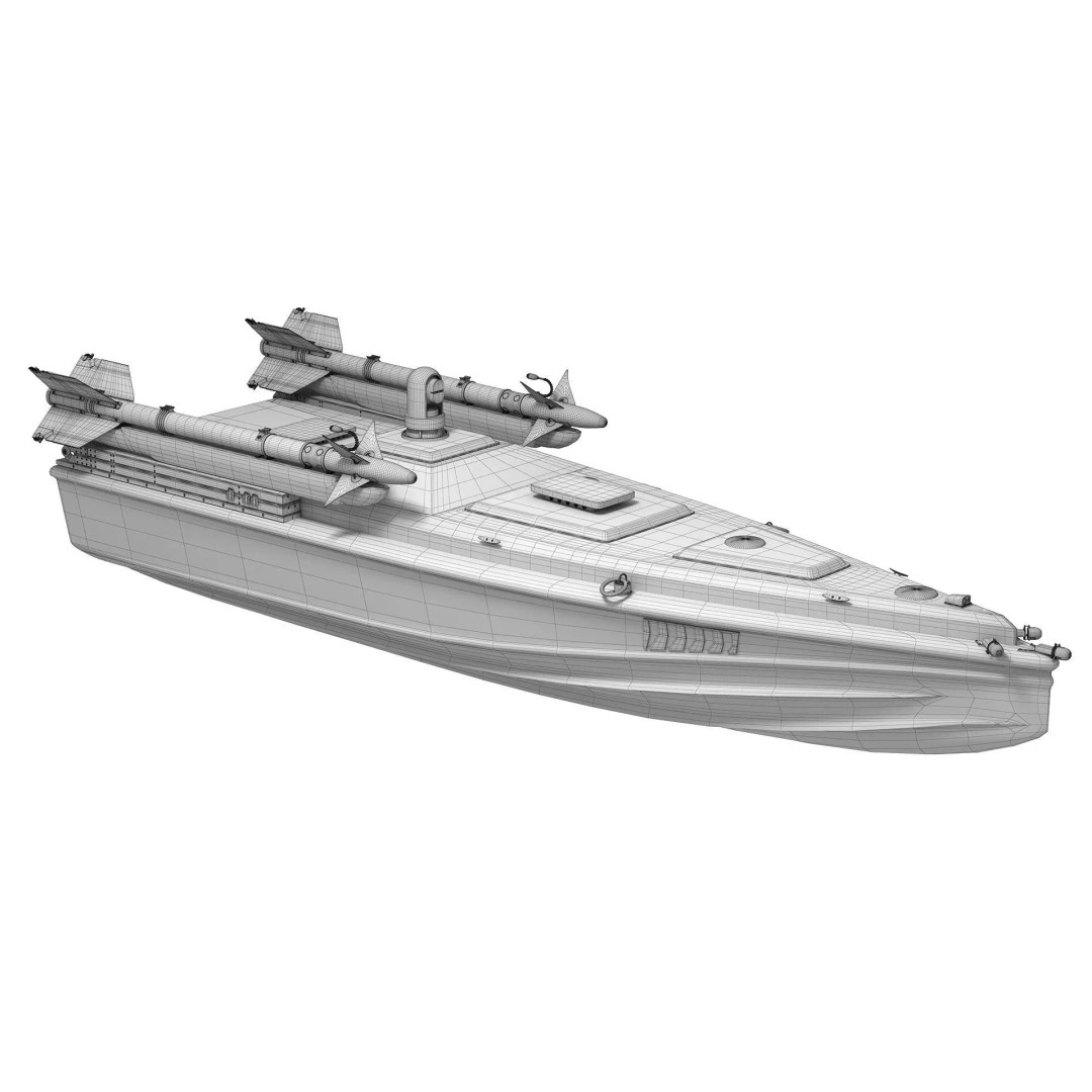 Magura Naval Drone 3D Model – Low Poly Game-Ready FBX Asset