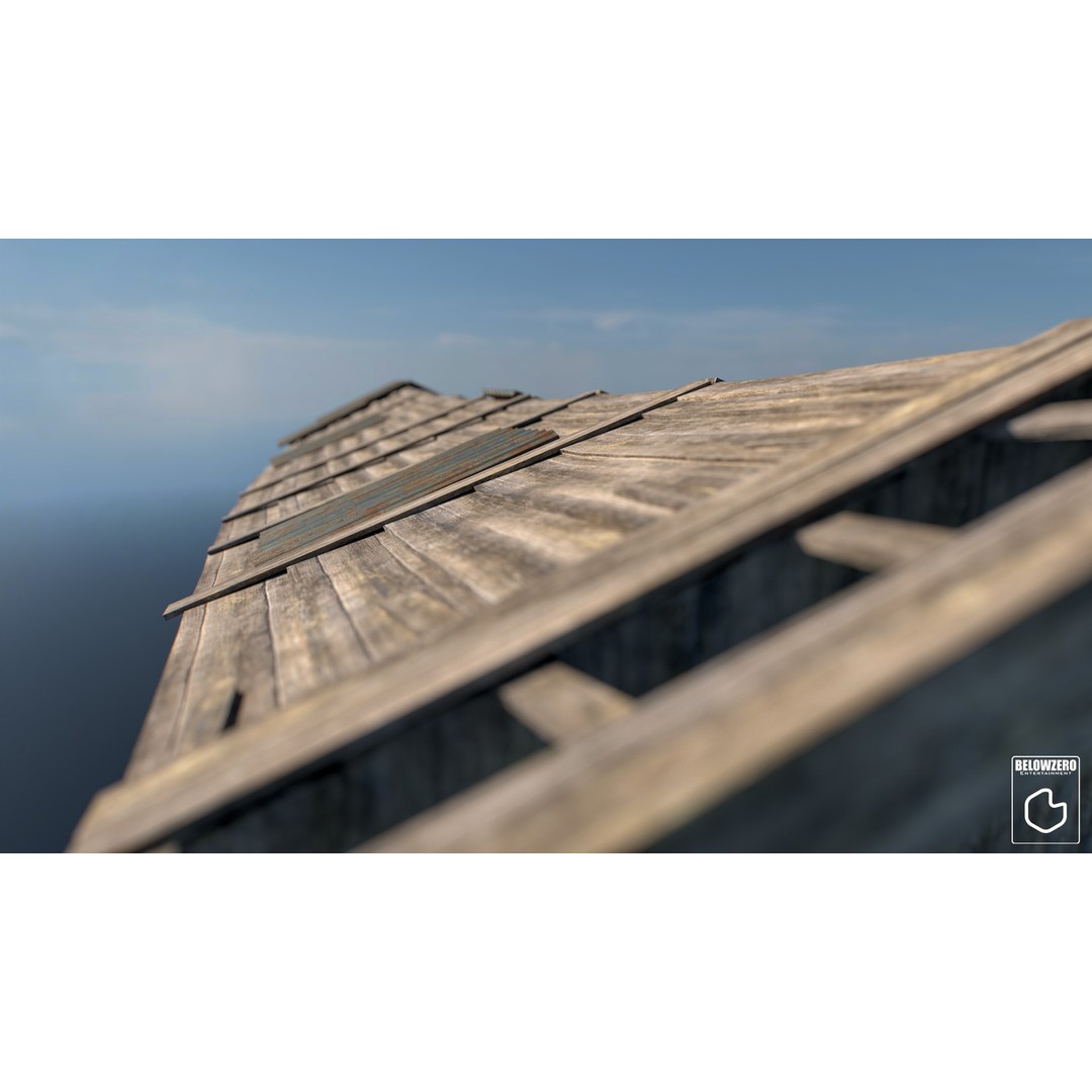 Houseboat 3D Model – Low Poly Historic Watercraft, FBX, Game Ready - View 5